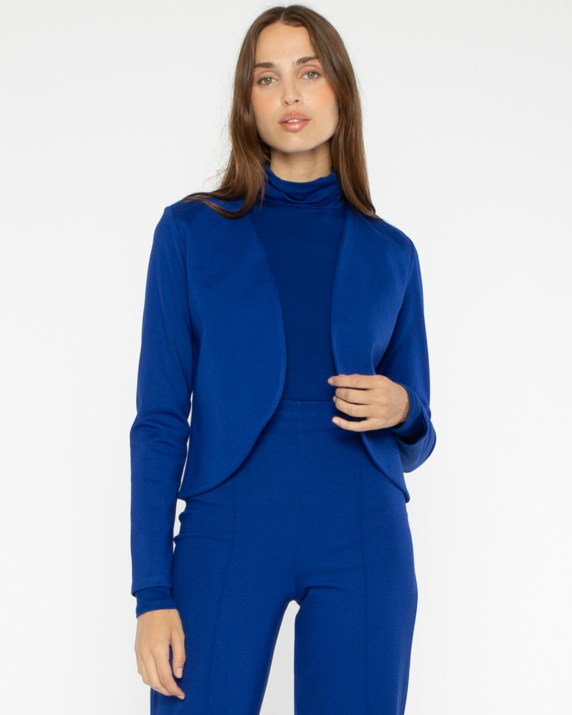 Cobalt Ponte Knit Bolero