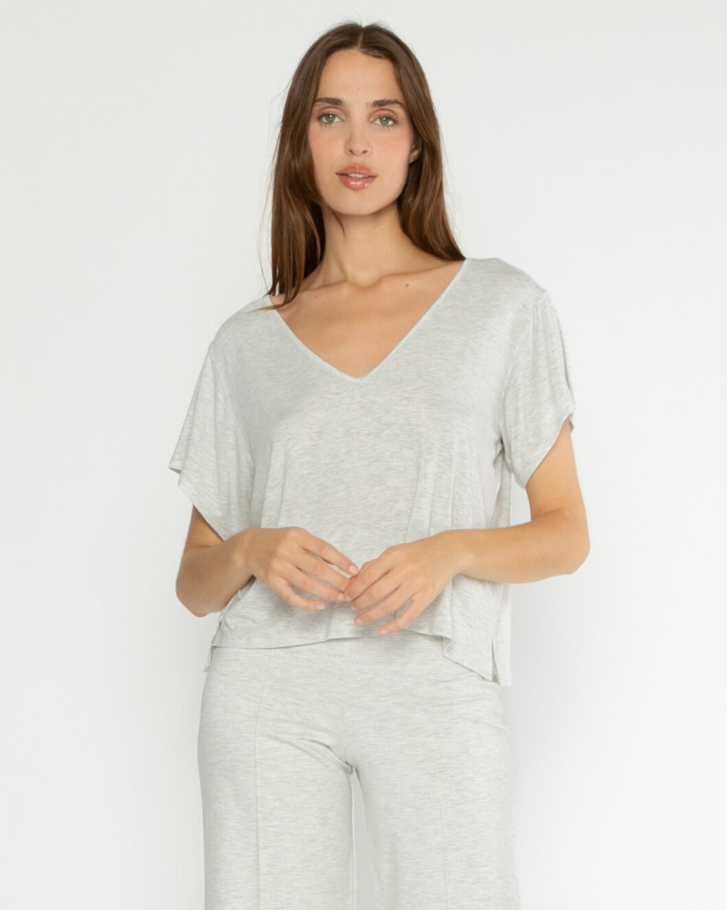 Heather Grey Everyday V Neck | Ripley Rader