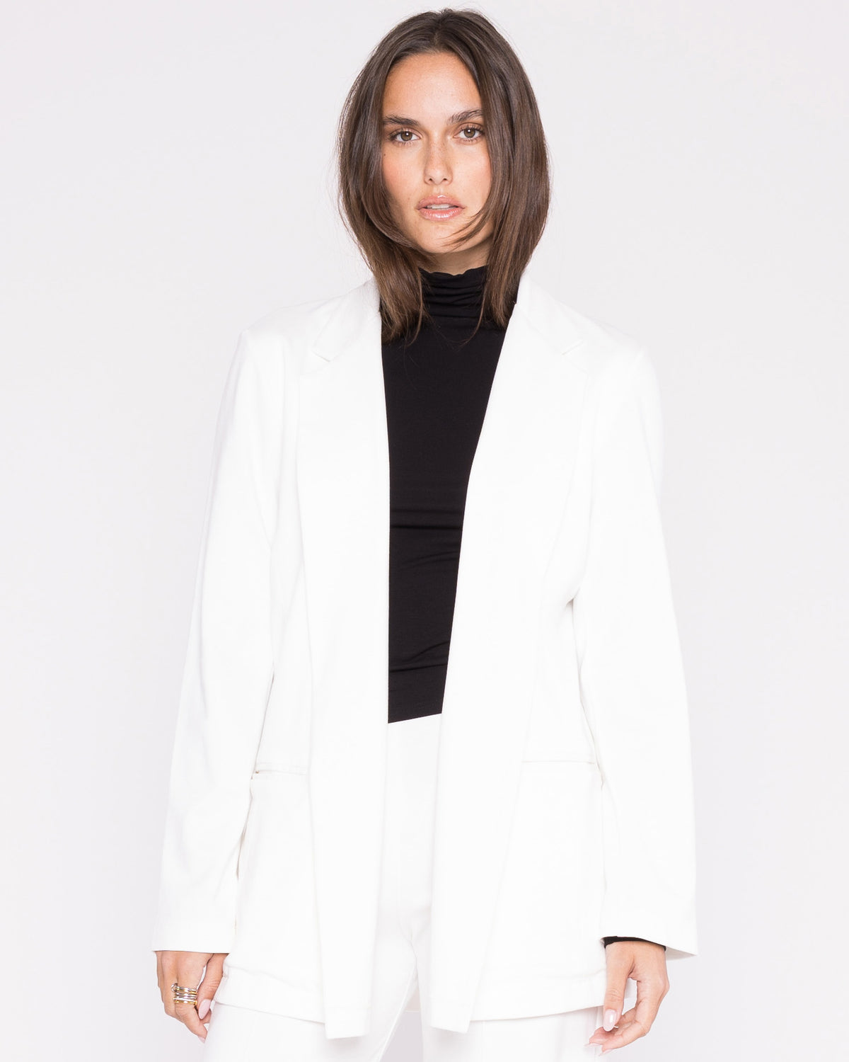 Off-White Ponte Knit Oversized Blazer