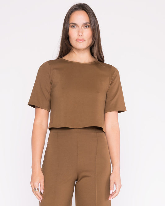 Camel Ponte Short Sleeve Top