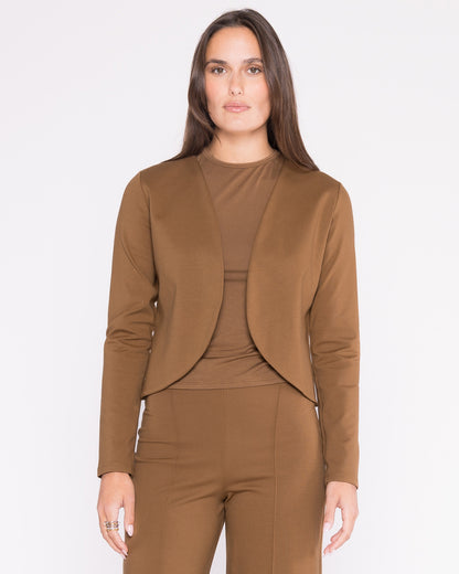 Camel Ponte Knit Bolero