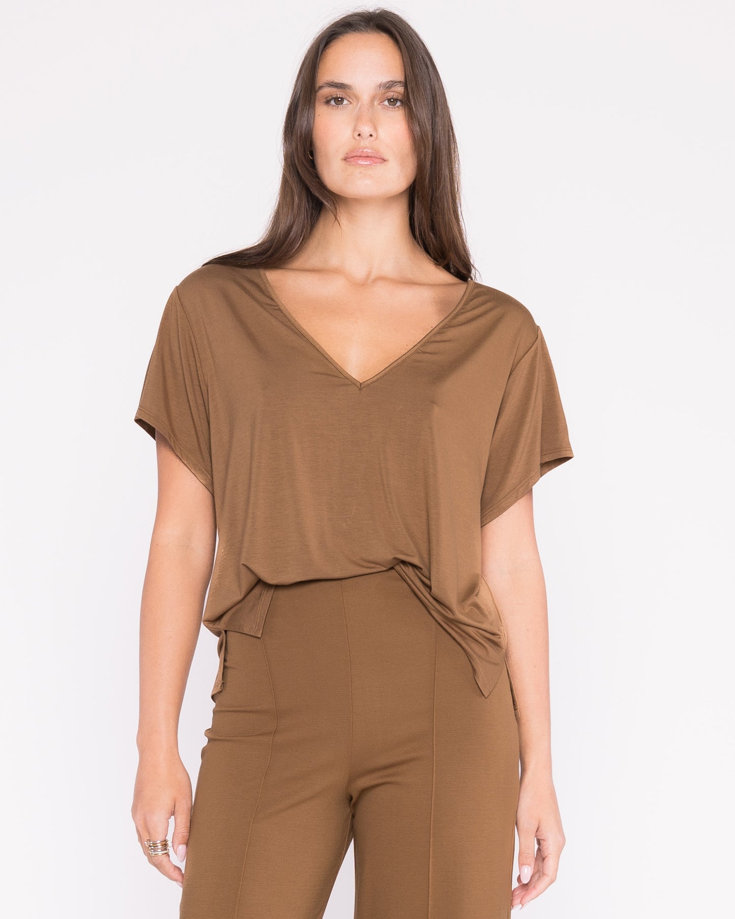 Camel Everyday V Neck