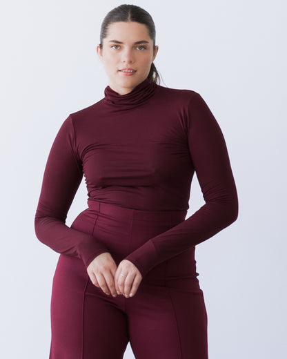 Elderberry Modal Turtleneck