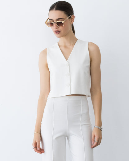 Off-White Ponte Knit Vest