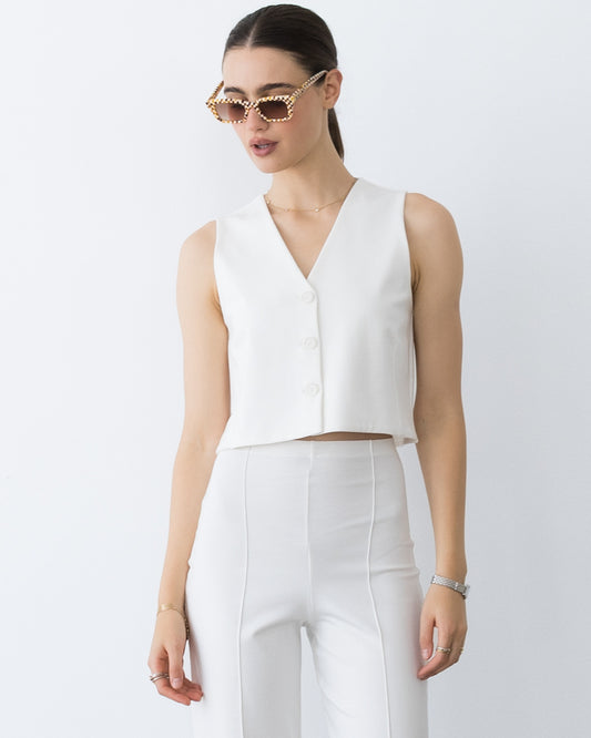 Off-White Ponte Knit Vest