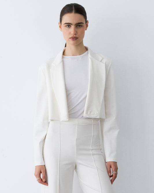 Off-White Ponte Knit Boxy Blazer – view 1