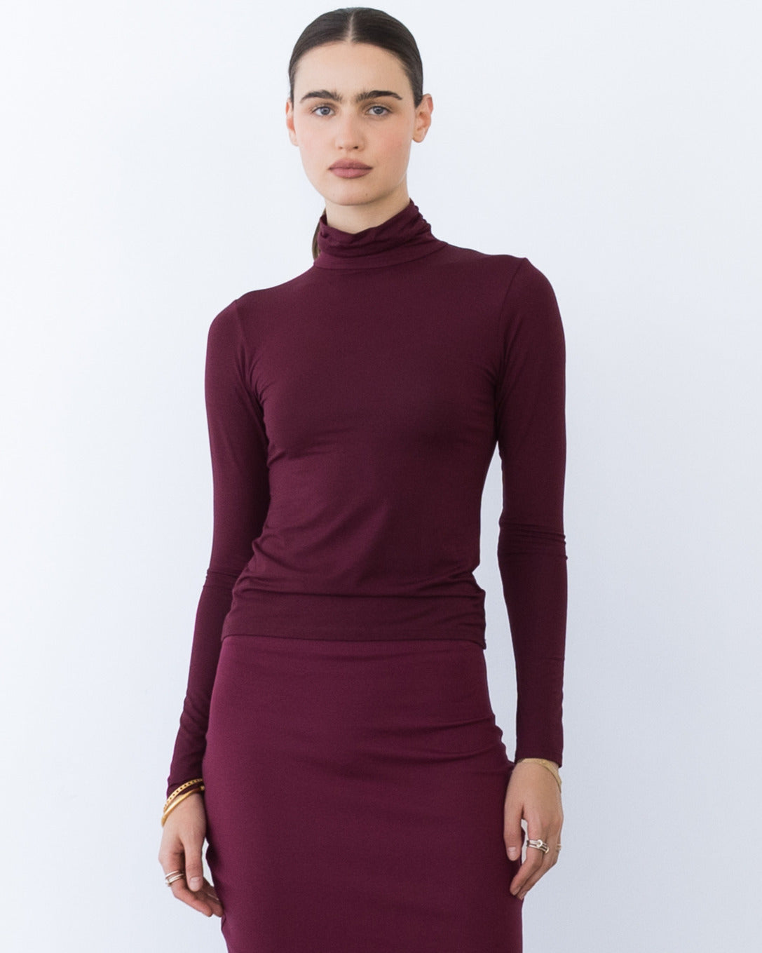 Elderberry Modal Turtleneck