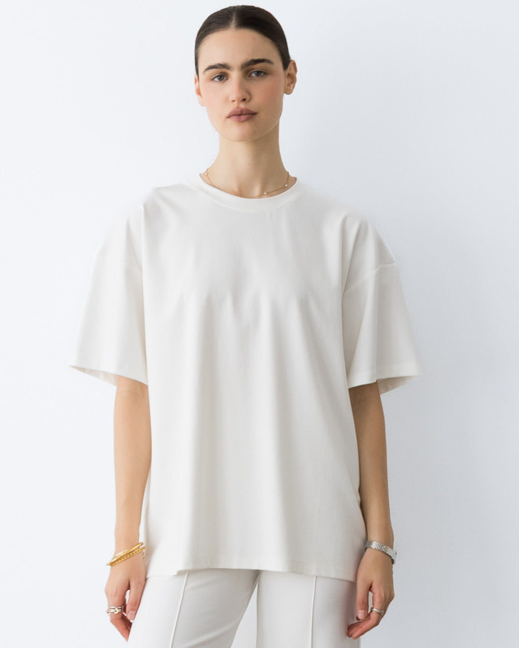 Off-White Ponte Knit Big Shirt