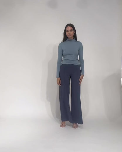 Chambray Modal Turtleneck
