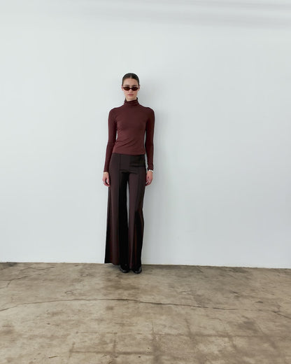 Cocoa Modal Turtleneck