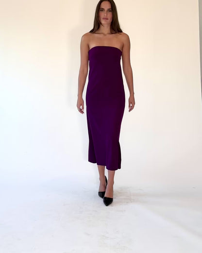 Plum Ponte Knit Perfect Dress