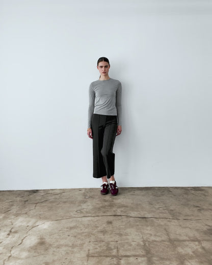 Ash Modal Fitted Long Sleeve Tee