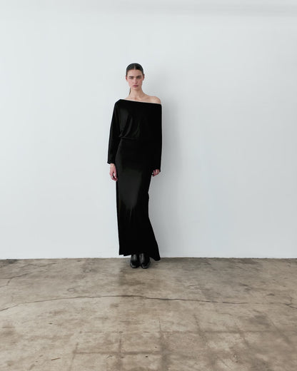 Black Jersey Cool Girl Dress