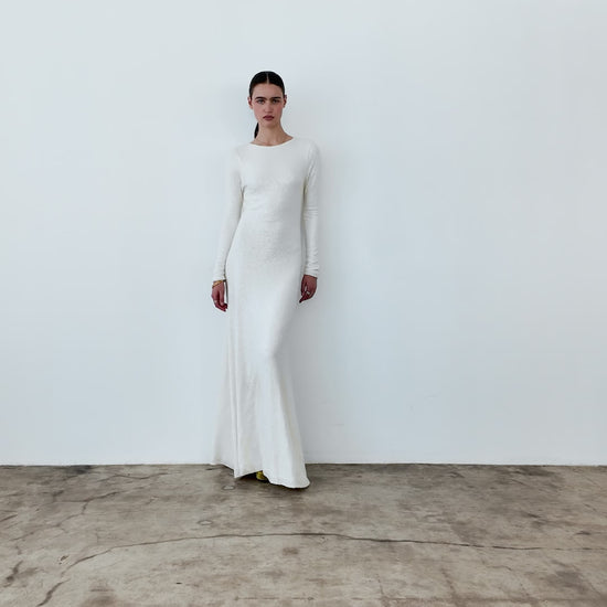 Ivory Sequin Kate Dress