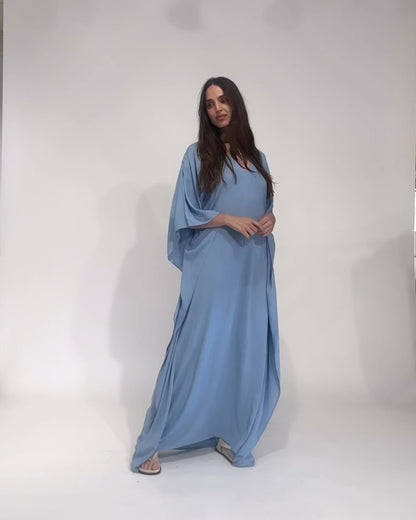 Chambray Linen Blend Caftan