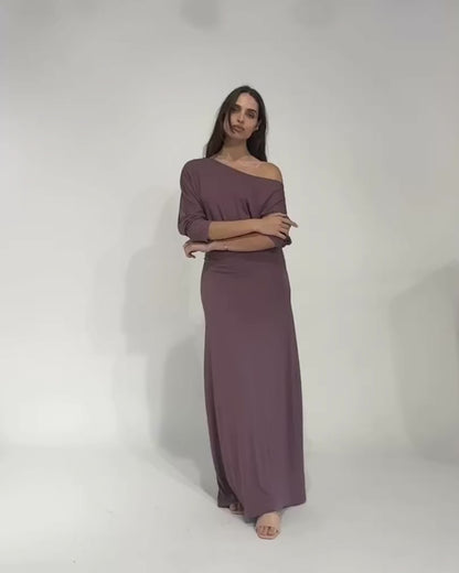 Mauve Jersey Cool Girl Dress