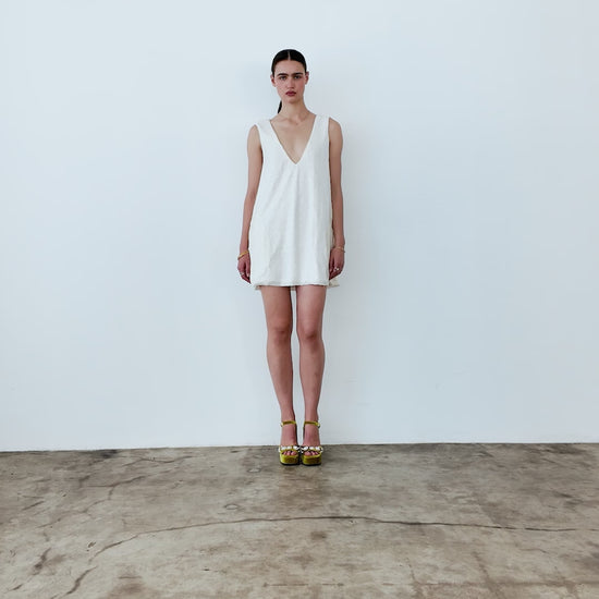 Ivory Sequin Party Dress