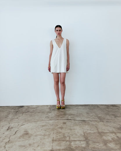 Ivory Sequin Party Dress