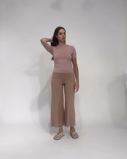 Dirty Pink Modal Fitted T-Shirt