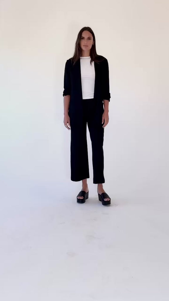 PONTE KNIT OVERSIZED BLAZER