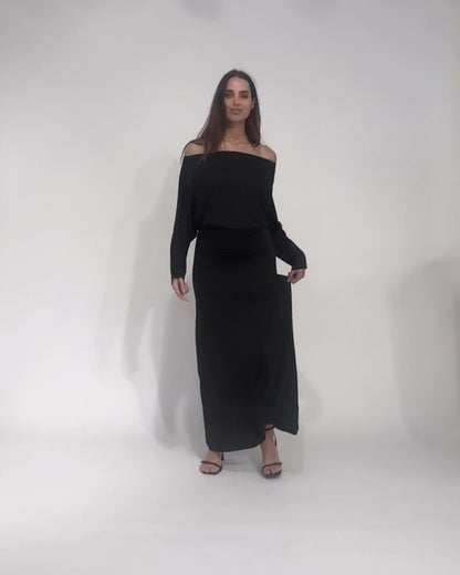 Black Jersey Cool Girl Dress