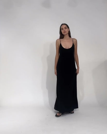 Black Jersey Trinity Dress