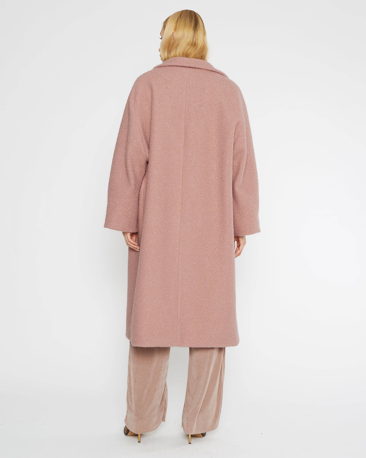 Blush Boucle Overcoat