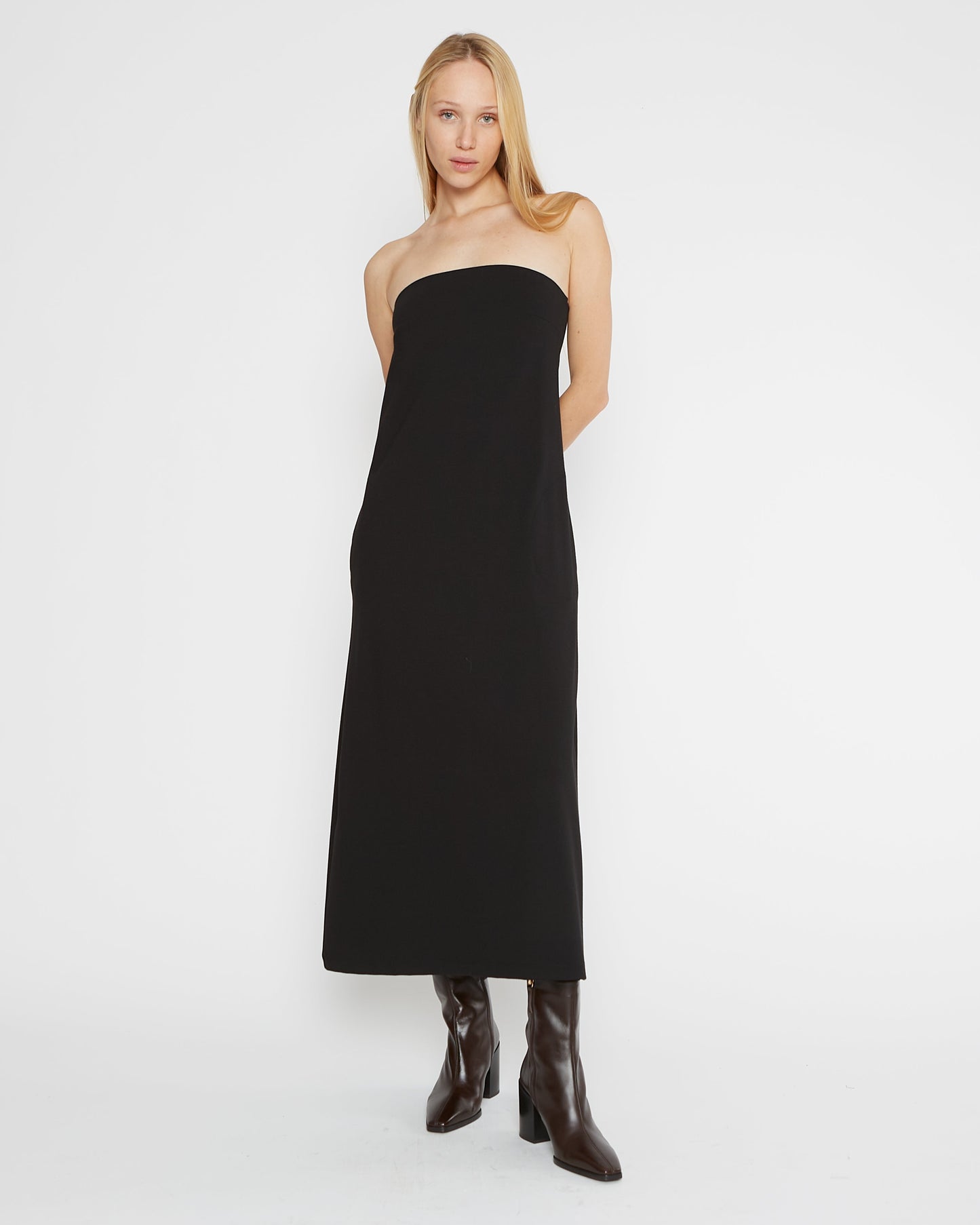 Ripley Rader | Women's Black Ponte Knit Perfect Dress | Black | Size 4 (L) Ripley Rader | Women's Black Ponte Knit Perfect Dress | Black | Size 4 (L)