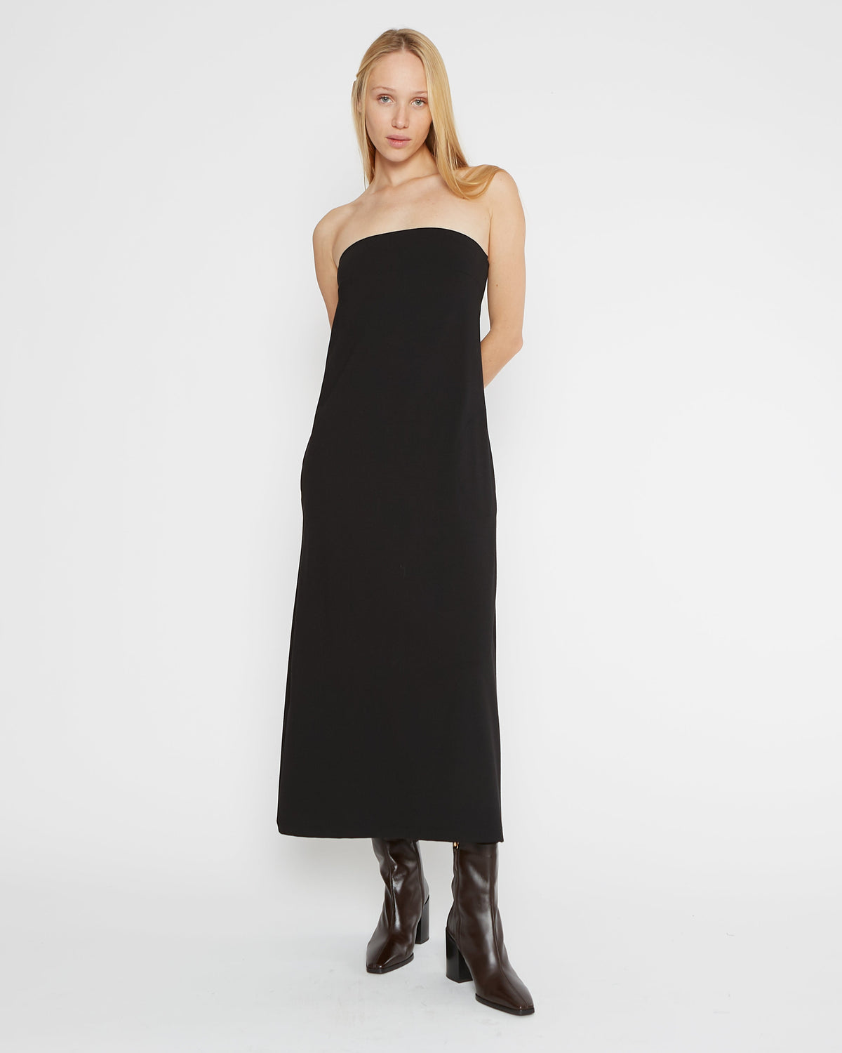 Black Ponte Knit Perfect Dress