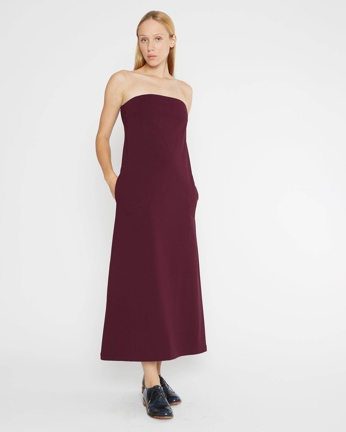 Elderberry Ponte Knit Perfect Dress