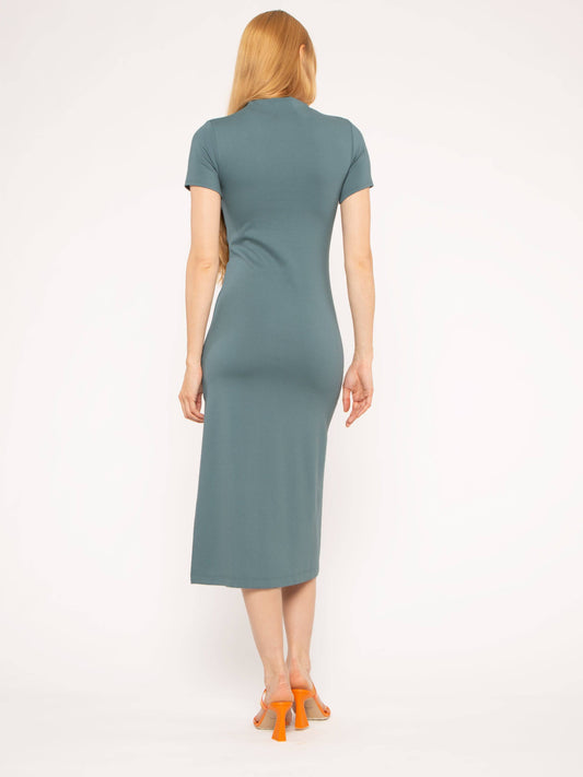 Sea Blue Ponte Knit Skye Dress