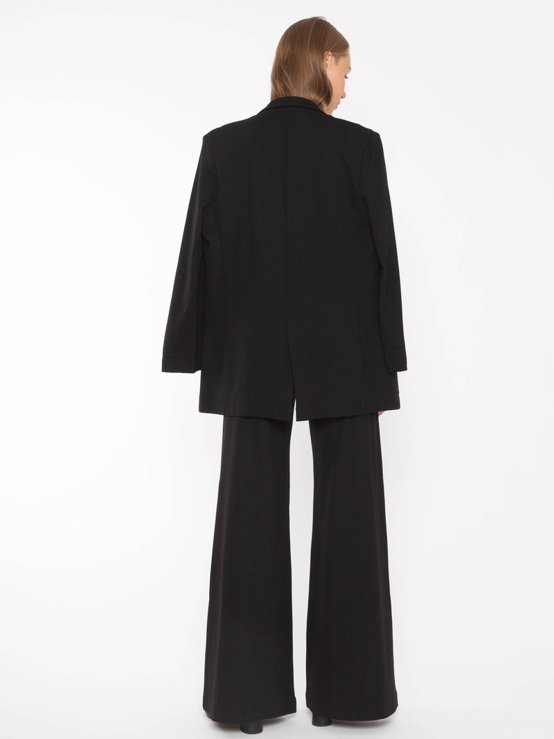 Black Ponte Knit Oversized Blazer | Ripley Rader