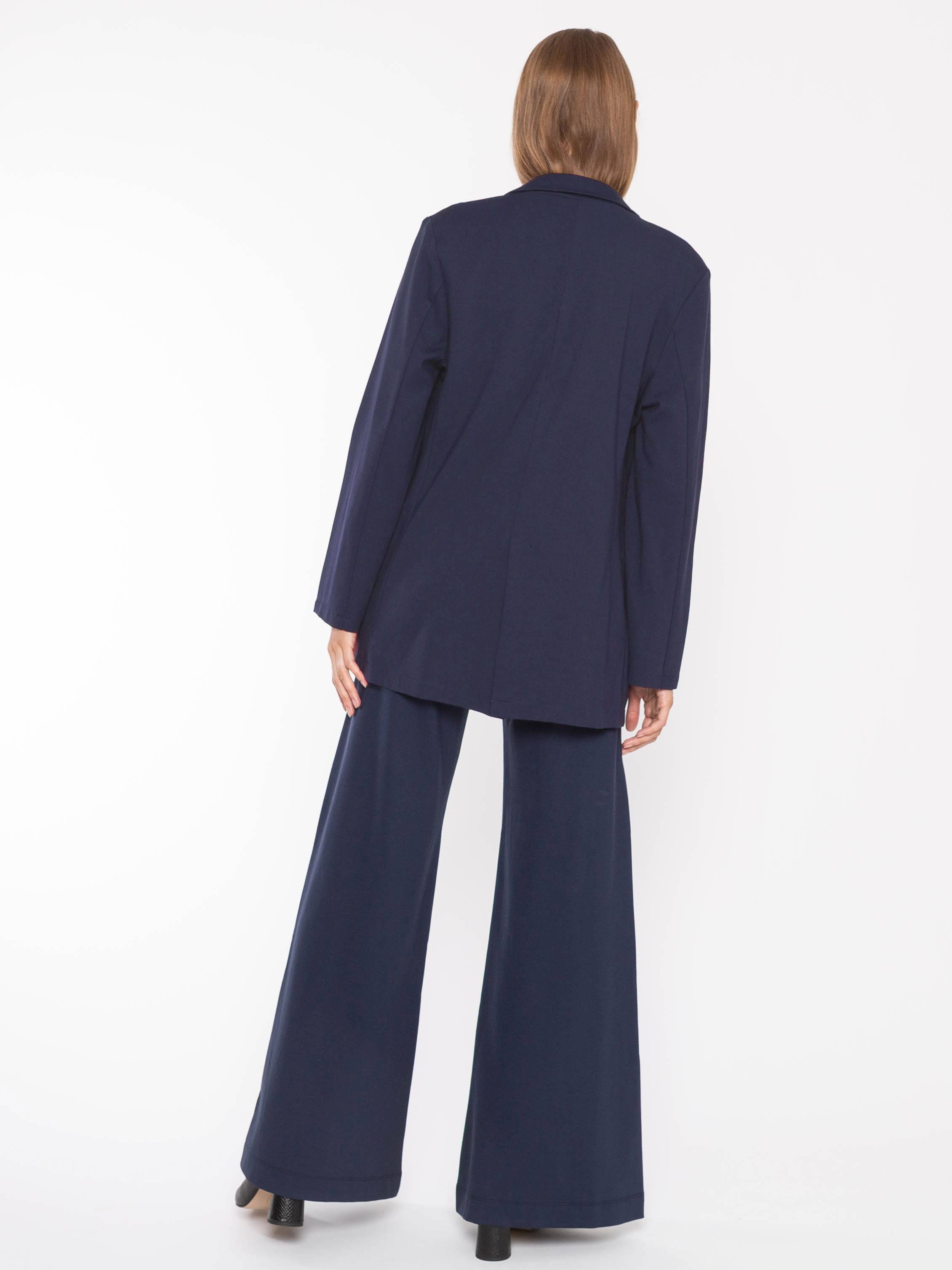 Navy Ponte Knit Oversized Blazer | Ripley Rader