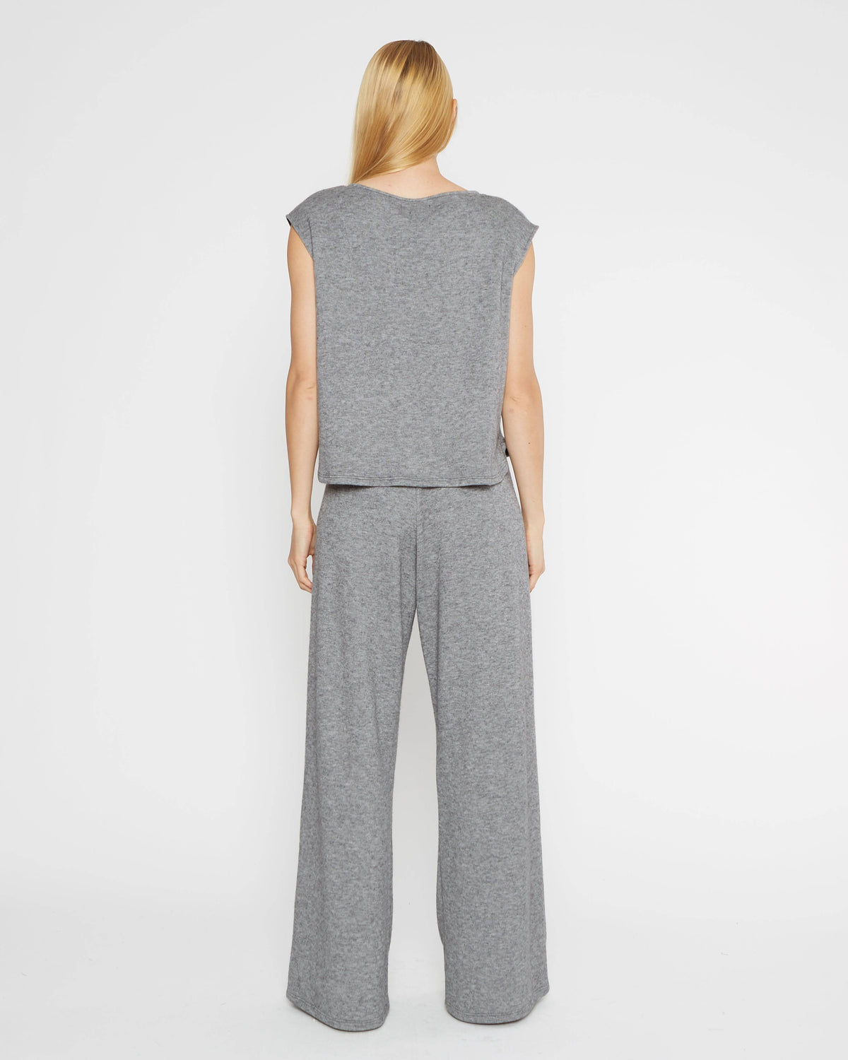 Heather Grey Sweater Knit Lounge Pant