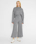 Heather Grey Sweater Knit Wide Leg Pant: Cropped | Ripley Rader