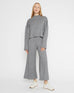 Heather Grey Sweater Knit Wide Leg Pant: Cropped | Ripley Rader