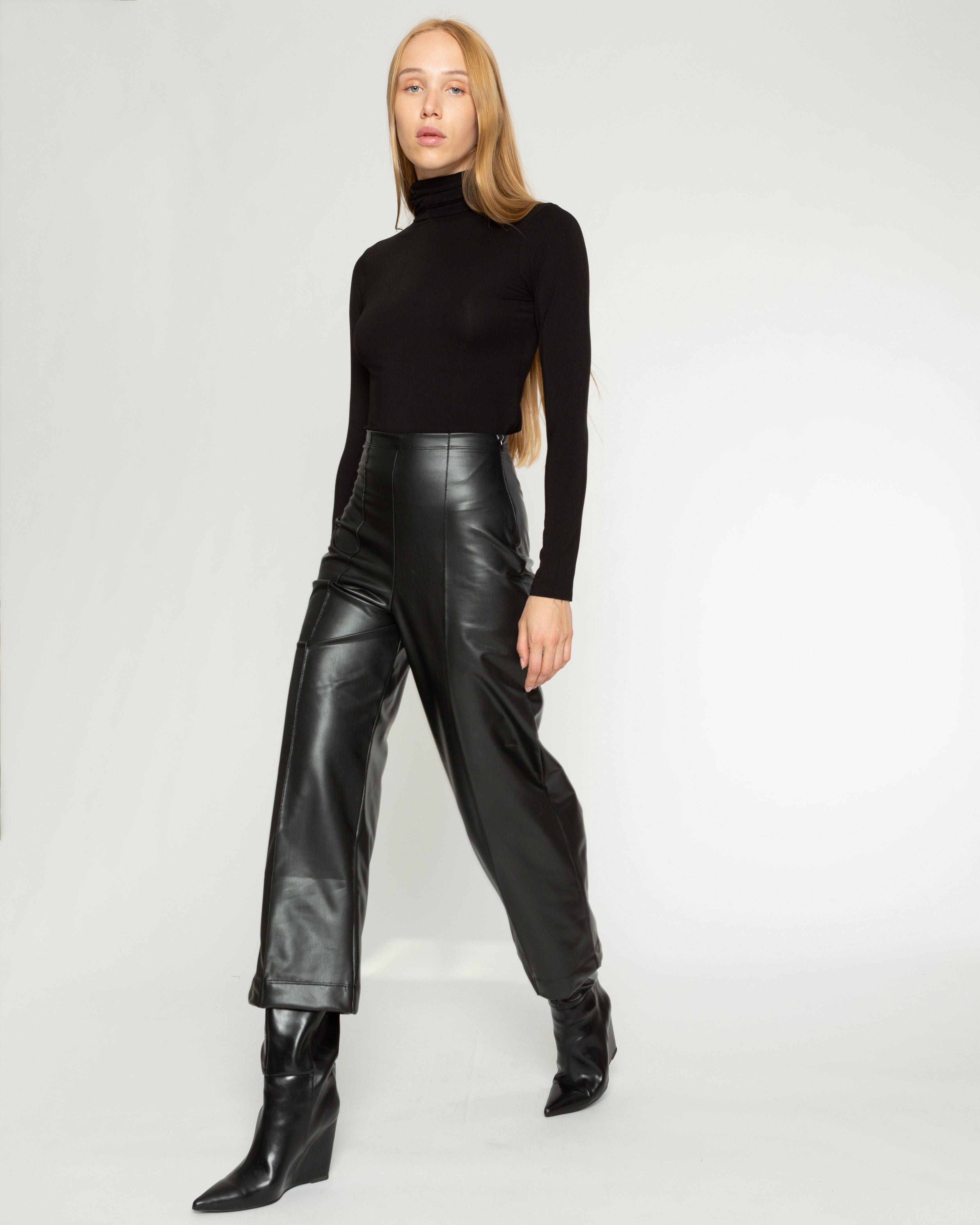 Vegan Leather Downtown Trousers | Gap