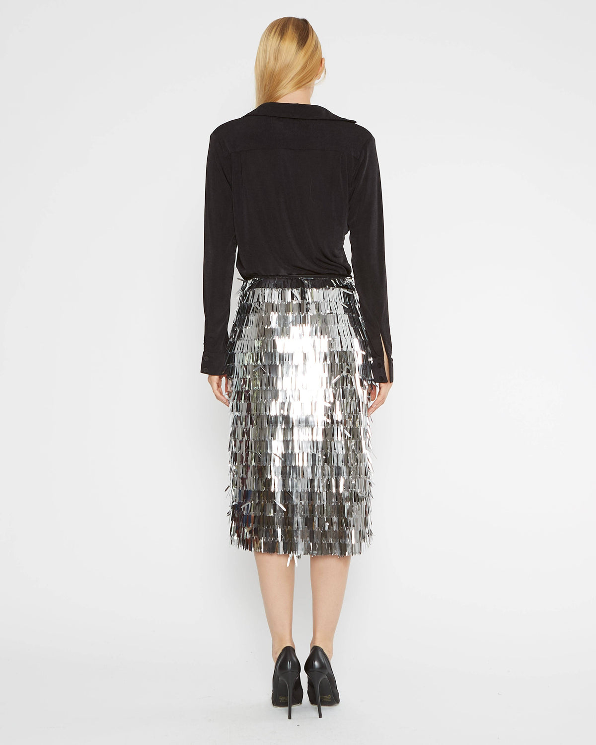 Tinsel Midi Skirt