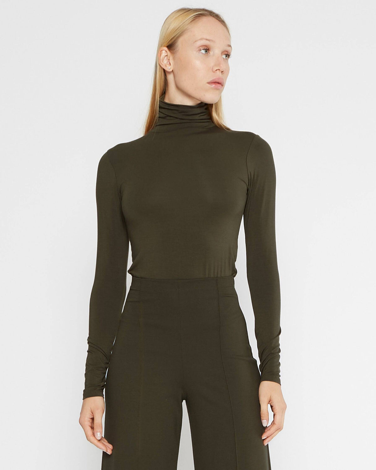 Olive Turtleneck